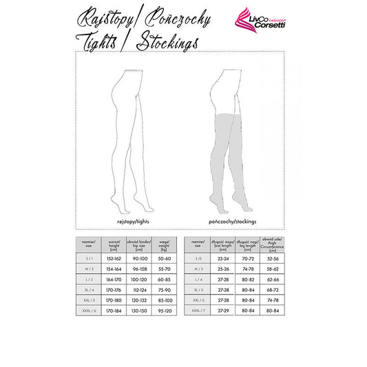 LIVCO CORSETTI FASHION - GRARDDIS LC XG042 STOCKINGS BLACK ONE SIZE