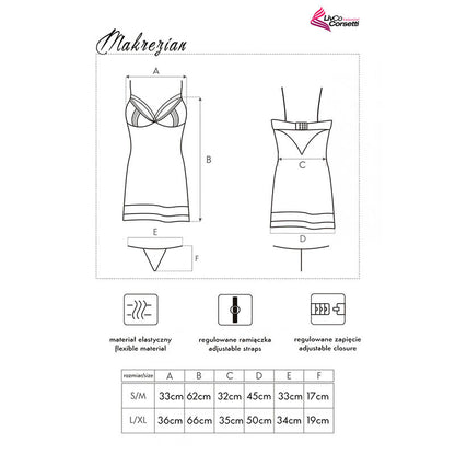 LIVCO CORSETTI FASHION - MAKREZIAN LC 90545 SHIRT + PANTY BLACK