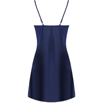 LIVCO CORSETTI FASHION - JACQUELINE LC 90249 DRESSING GOWN + SHIRT + PANTY NAVY BLUE L/XL