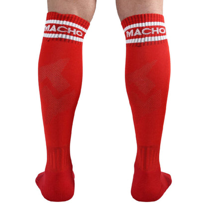 MACHO - LONG SOCKS ONE SIZE RED